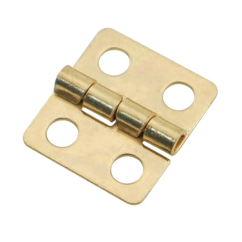 Gold Mini Metal Hinge Set 30Pcs 13x12mm Vintage Butt Hinges With Screws For Wooden Boxes Crafts Jewelry Boxes Chests Photo Frames DIY Hardware Accessories