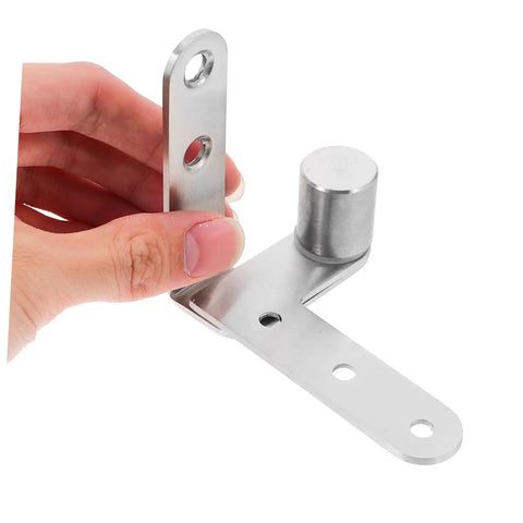 Close-up of a Hidden Door Hinge Set Pro Grade Stainless Steel Pivot Hinges For Concealed Doors And Bookcases Heavy Duty Design With Wide Opening Capability One Pair ARTIBETTER.