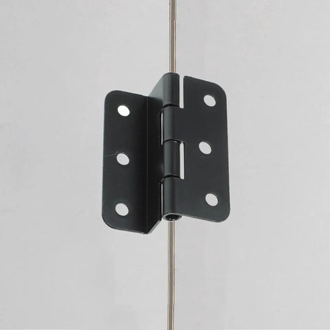 Heavy Duty Iron Cabinet Hinges 10 Piece Pack for Doors and Cabinets, Rust Resistant Box Hinges Replacements for Home Furniture, close-up view.