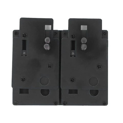 Top view of Pro Grade Soldering Base Fixture Jig for EC5 EC3 and T Connectors, black stable clamp for RC battery wiring DIY projects