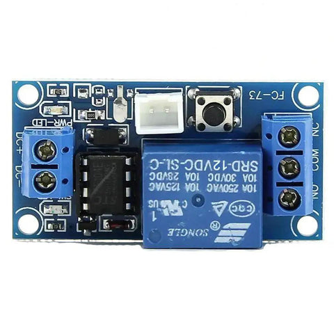 Two Pack 12V Single Bistable Self-Locking Relay Module Push To Start And Stop With Low Level Trigger, top view