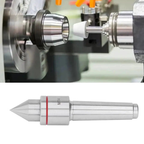Heavy Duty Live Center For Lathe MT4 Morse Taper Revolving With Triple Ball Bearing Extended Spindle High Carbon Steel CNC Tip