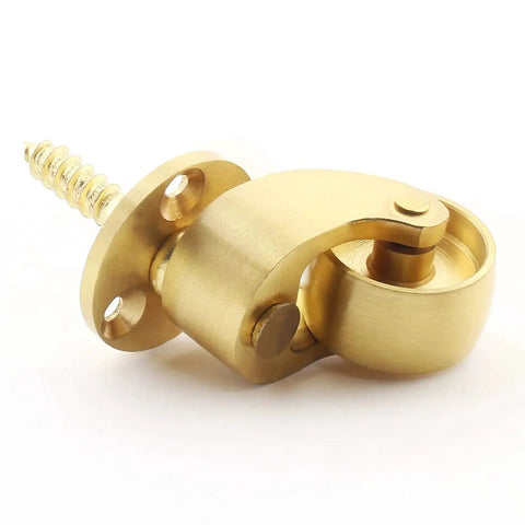 4 Pcs Universal Stem Casters Brass Castor Heavy Duty 360 Degree Rotation Swivel Wheels For Furniture Trunk Box Sofa Trolley Chairs