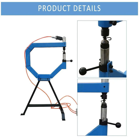 Pneumatic Planishing Hammer With Anvil And Pedal Four Inch Throat Workhorse Air Planishing Hammer for Metal Shaping 875 to 1350