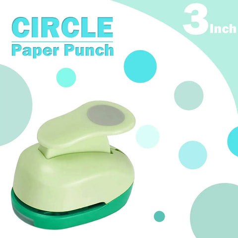 3 Inch Circle Hole Punch For Crafting And Scrapbooking Green Large Circle Punch
