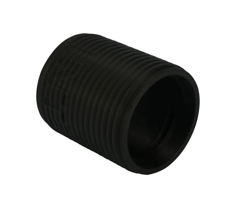Black Vacuum Hose Coupler Accessory OD 2.2 In ID 2.0 In CCW Thread For A Snug Fit 3D Printed Made In USA Fits RIDGID 1 7 8 In Hose