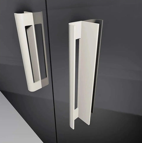 Self Adhesive Edge Fingerpull Door Handle Screwless Peel And Stick For Glass Wood Metal And Plastic Surfaces Ideal For Cabinets Drawers