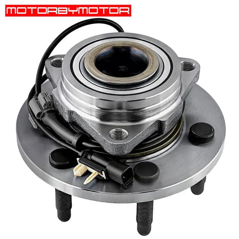 Front Wheel Bearing And Hub Assembly 4x4 With ABS For Chevy Silverado 1500 Suburban Tahoe GMC Sierra 1500 Yukon XL Cadillac Escalade XTS 4WD 6 Lug Replacement Kit 2 Pack close-up