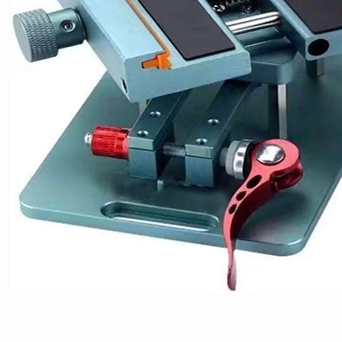 Must Have Pro Grade Rotary Clamp Back Cover Removal Tool for Glass Back Phones and Tablets, adjustable clamp close-up view