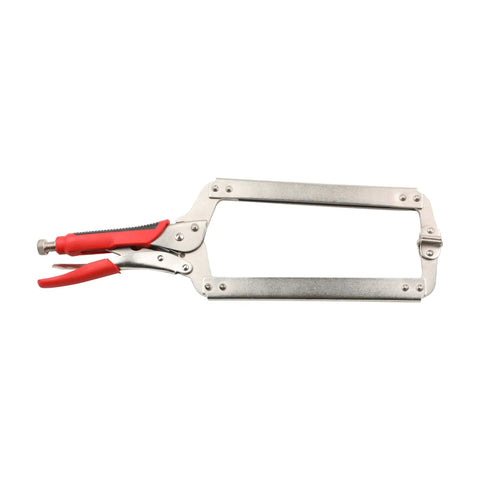 18 Inch Locking C Clamp Pliers With Swivel Pad For Welding And Woodworking, Heavy Duty Locking Pliers Electrician Maintenance Tools, 2 Pack