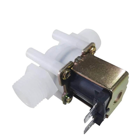 DC 12V 1/2 Inch Solenoid Valve NC Normally Closed Water Inlet Flow Switch with G1/2 Thread for Appliances