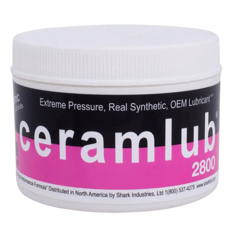 Ceramlub 2800 extreme-pressure brake lubricant jar with white cap and pink/black label