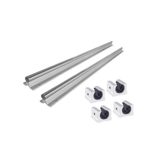 Heavy Duty SBR16 1200mm Linear Rail Kit With Two Rails And Four SBR16UU Bearing Blocks, 16mm Guide, 47.2 Inch Length, High Precision CNC Linear Guide