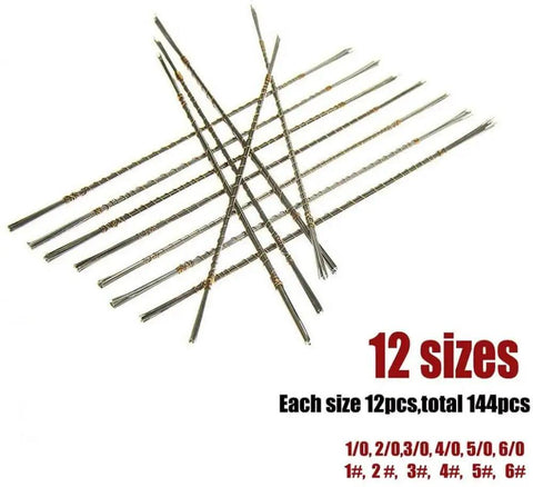 Adjustable Jeweler's Saw Frame Kit With 144 Blades Pro Grade 3 In 1 Jewelry Making Set showing 144 assorted blade sizes