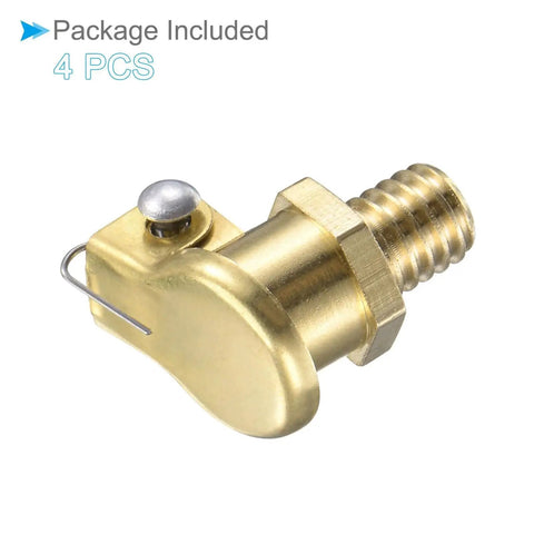 Copper Oil Cup Cap For M6x1 Thread Lathe Lubrication Drip Oiler For Industrial Machinery, side view of single cap with screw thread