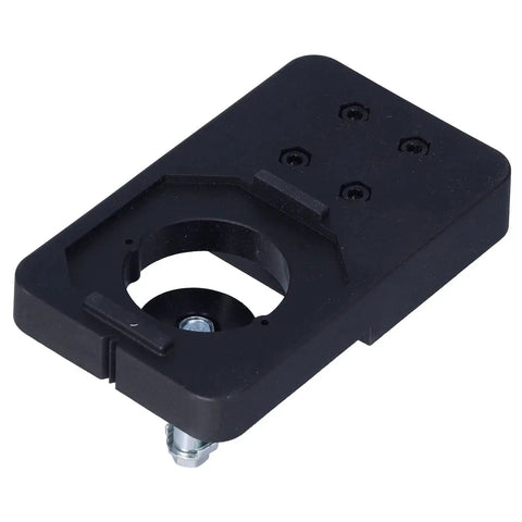 35mm Hinge Boring Jig Kit For Precise Door And Cabinet Hinge Installation, black ABS locator, front view.