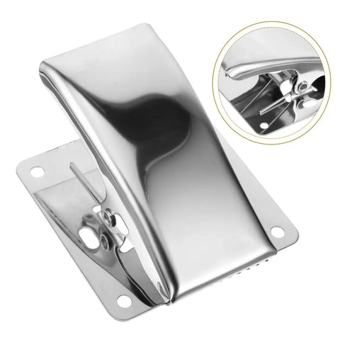 Stainless Steel Fish Cleaning Clamp Five Pack Multi Use Tail Stabilizer Tool With Deep Mouth Design for Secure Grip