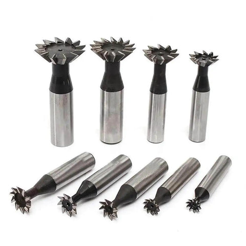 1 Piece HSS Dovetail Cutter End Mill Pro Grade 45 Degree 18mm Double Edged Dovetail Milling Tool For Metalworking Right Hand Cut