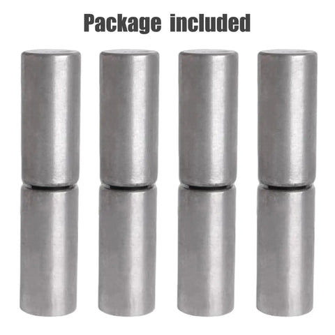 Beefy Heavy Duty Weld On Barrel Hinge Set Of 4 4 1 8 Inch By 1 Inch With Ball Bearing Detachable Pins 1200 Pound Load Capacity