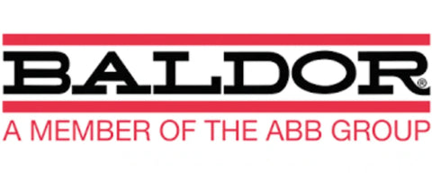 Baldor logo, a member of the ABB Group, related to 3/4 HP 1725 RPM Industrial Electric Motor, 56 Frame Totally Enclosed Fan Cooled.