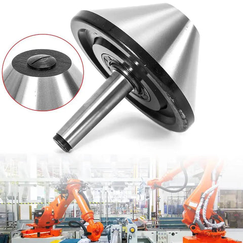 Lathe Live Center For Large Hollow Workpieces, 6 Inch MT3 Bull Nose Live Center With Morse Taper 3, 75 Degree Precision For Woodworking