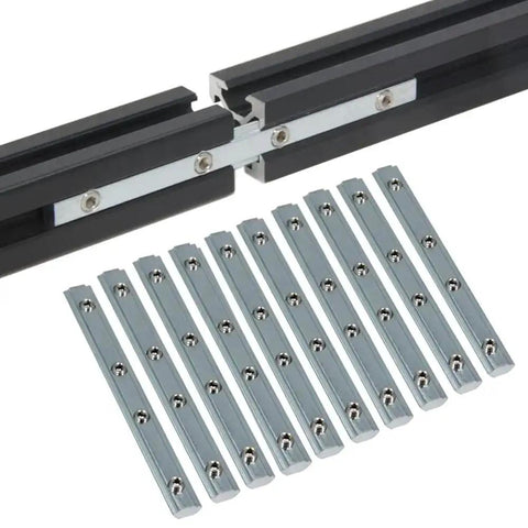 10 Pcs Straight Line Inside Connector Brackets With M5 Screws For 6mm T Slot Aluminum Extrusion 2020 Series Must Have Heavy Duty
