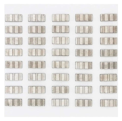 Turbo Diamond Concrete Segment Core Drill Bit Set For Granite And Marble, arranged in rows on a white surface