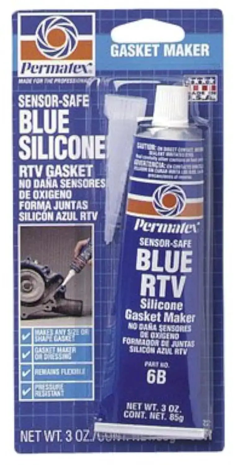 Blue RTV Silicone Gasket Maker Sensor Safe 3 Oz Each F...