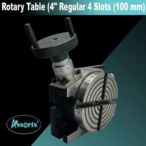 4 Slot T Base Rotary Table For Milling Machines With 4 Inch Diameter 100 Mm Built Like A Tank Horizontal And Vertical Mounting