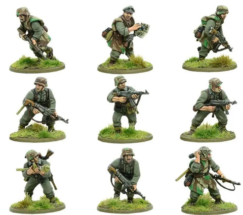 German Grenadiers 28mm Plastic Miniatures For Bolt Action WWII Tabletop Wargaming Game Ready With STG44 MP40
