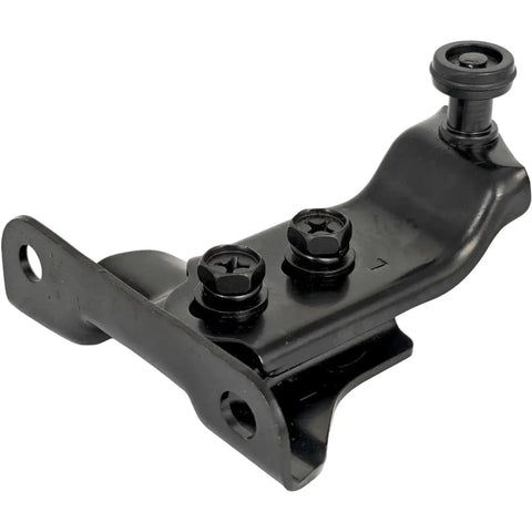 Two Sliding Rear Door Roller Top Brackets 72510-TK8-A01 72550-TK8-A01 for Honda Odyssey 2011-2017, front view of black metal bracket