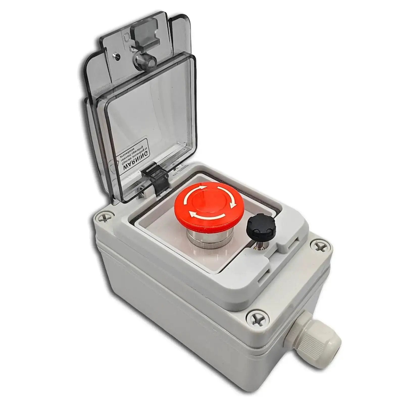 Heavy Duty Emergency Stop Button Box 660V 10A Machines...