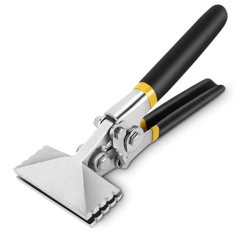3 Inch Hand Seamer Sheet Metal Tool with Offset Handles, Pro Grade Carbon Steel Straight Jaw for Metal Bending and Seaming