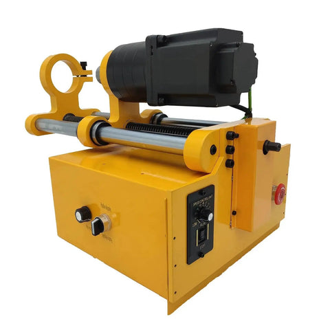 Portable Line Boring Machine for Excavators and Loaders 110V Precision Hole Drilling Tool equipment in yellow casing