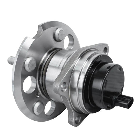 Rear Wheel Bearing Hubs Kit For 1996 Through 2005 Toyota RAV4 2WD ABS 5 Bolt 4 Bolt Square Flange Left And Right Replacement Hub Assembly 2 Piece Set Includes Easy Install No Fuss front view