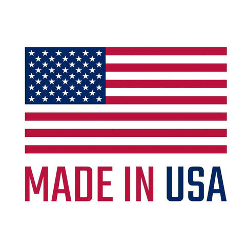 American flag with text 'Made in USA' below, representing products manufactured in the United States.