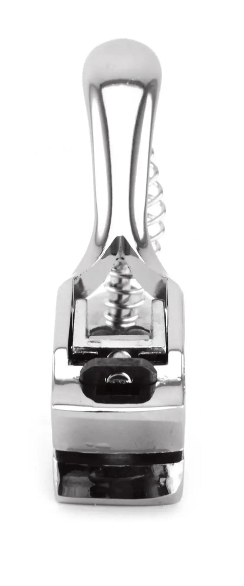 Front view of Pro Grade Heavy Duty Handheld ID Card Slot Punch Tool For Lanyards And Badges, Metal Puncher Plier For PVC Tags with spring mechanism