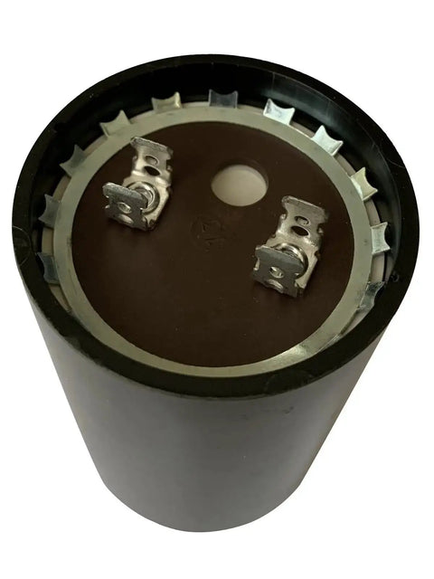 59-71 MFD 220V Motor Start Capacitor with terminals, suitable for 1/2 to 3/4 HP well pump control boxes, USA made by BMI