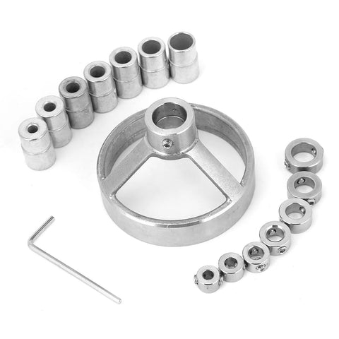 Heavy Duty Woodworking Locator Set for Precise Vertical Drilling and Molding Steel Forged Jigs with Strong Clamps Non Slip Rubber Bases