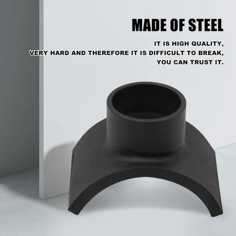 3 Inch Lifting Axle Saddle Adapter For Bottle Jack And Floor Jack, Beefy Pro Grade Steel Construction, black finish close-up
