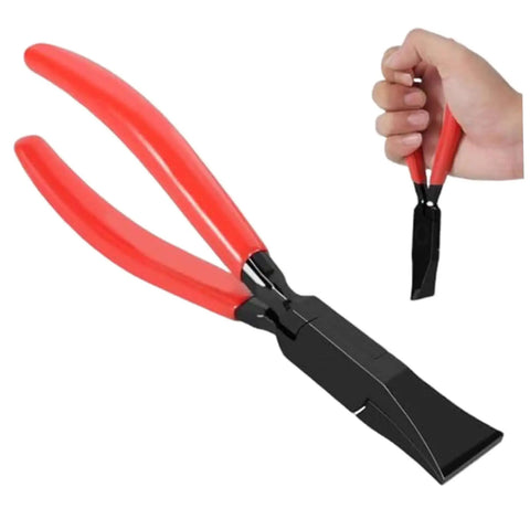 Heavy Duty Sheet Metal Hand Seamer With 180 Degree Straight Head For Precise Folding And Flattening, red anti slip grip