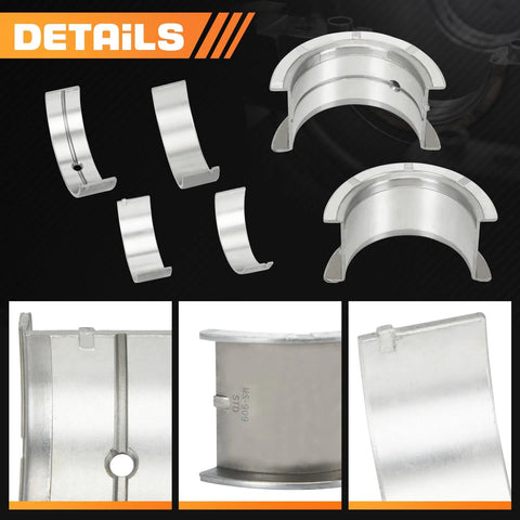 Beefed-Up Main And Rod Bearings Kit For Chevy GM 1968-2002 SBC V8 Engines 5.7L 5.0L 350 305 327 307 Drop-In OE-Quality Replacement