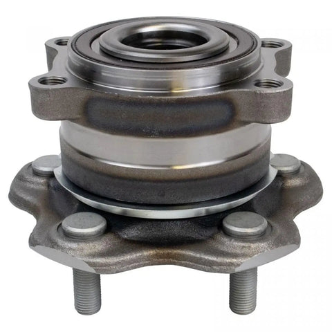 Front view of Rear Wheel Hub And Bearing Assembly For Nissan Altima 2019-2021 And Pathfinder 2022 AWD Left And Right Side Direct Fit Replacement 43202-5NA0B with metal construction.