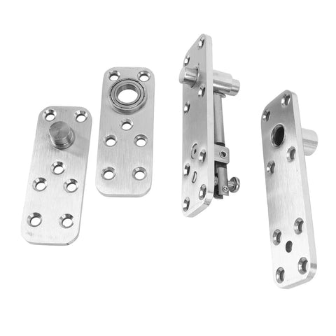 Hidden Door Hinges Stainless Steel Heavy Duty 360 Degree Pivot With Reinforced Pivot Column for Wood Doors and Bookcases