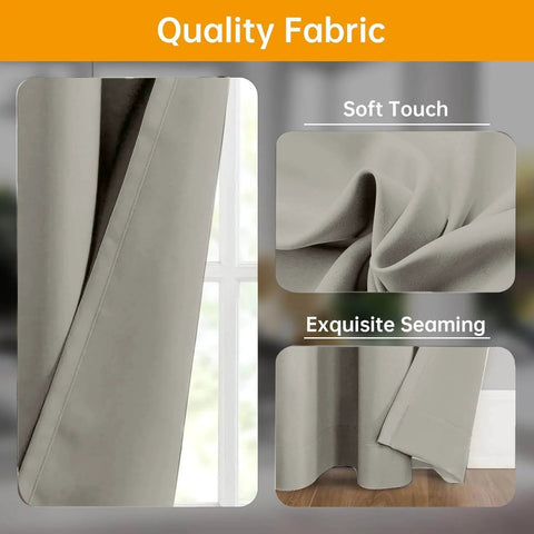 Light grey Flexible Ceiling Track Curtain System For L Shaped Or U Shaped Installations, blackout panels with privacy rail