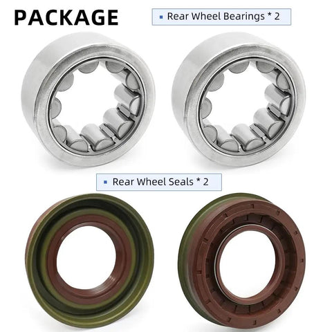 Rear Axle Bearing and Wheel Seal Driver and Passenger Kit for Ford Trucks With 9.75 Inch Ring Gear Fits F 250 F 150