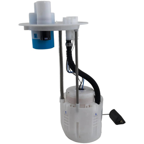 Plug And Play Ride-Ready Electric Fuel Pump Module Assembly With Sending Unit Replacement For Toyota Yaris 2006-2018 And Scion xD 2008-2014 1.5L And 1.8L Direct Fit With Interchange SP9031M in white and blue color