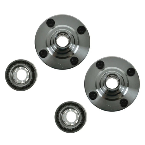Front Left And Right Wheel Bearing Hub Assembly Kit Two Piece Set For 98 02 Chevrolet Prizm 93 97 Geo 93 02 Toyota Corolla No ABS Brakes Direct Fit Replacement With Durable Bearings And Sealed Hubs