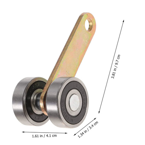 4 Pack Wheel Trolley Assembly Sliding Door Roller With Double Bearings For Garage Low Noise Heavy Duty Galvanized Iron Trolley