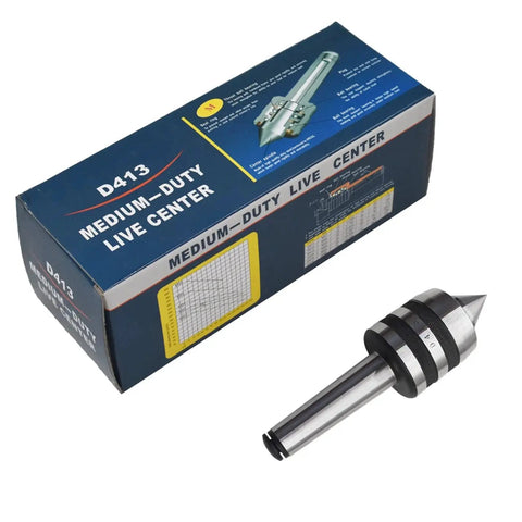 Medium Duty MT3 Live Center For 3MT CNC Lathes With Triple Bearing Hardened 61 65 RC Anti Dust Seal 4000 RPM Max 900 Lb Capacity Ideal For High Speed Turning And CNC Work with packaging